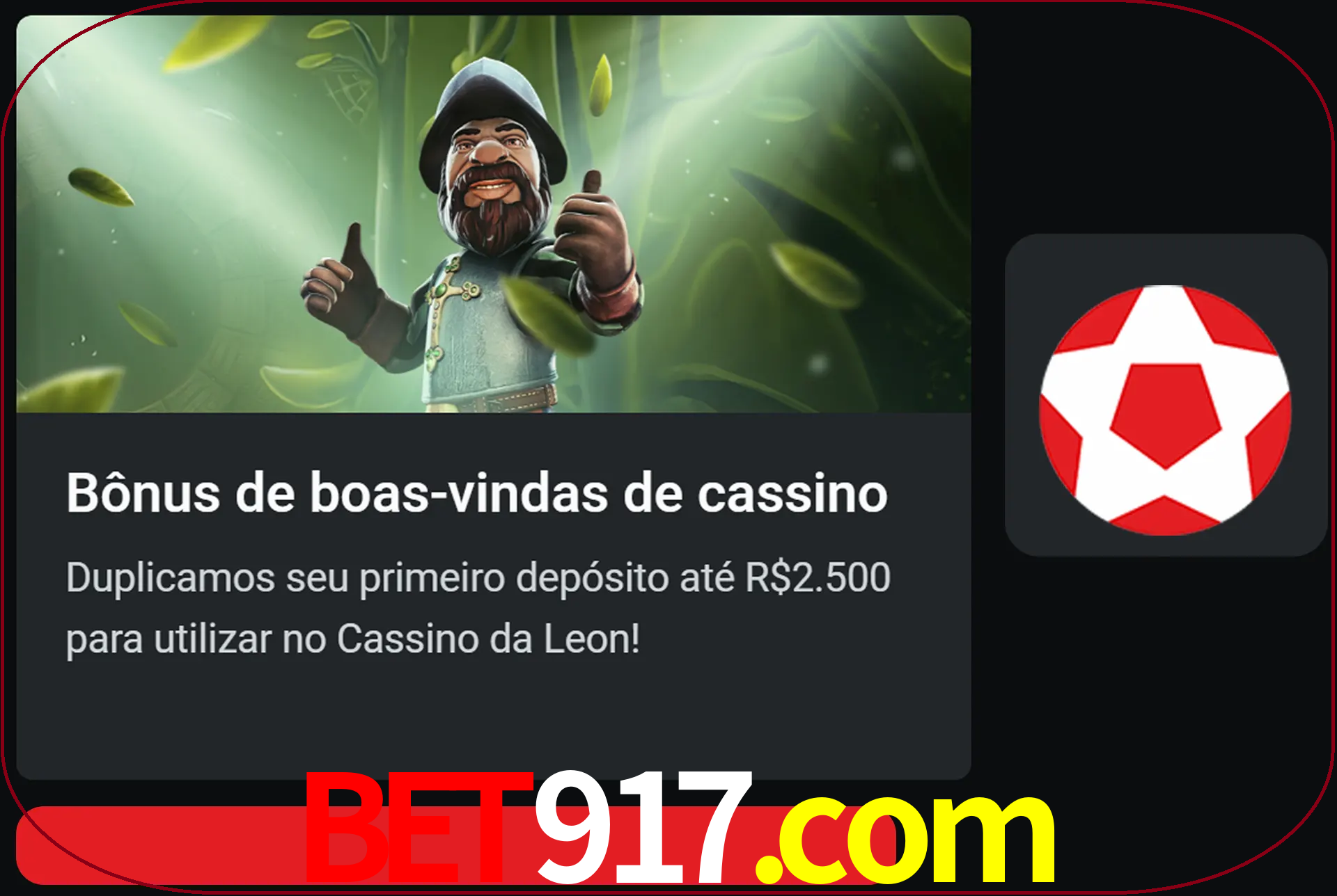 Receba seu dinheiro do bônus de boas-vindas após o primeiro depósito.